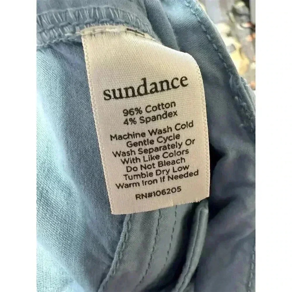 Sundance Womens Tie Waist Paisley Pants Size 6 Blue Floral  Casual - Picture 5 of 7